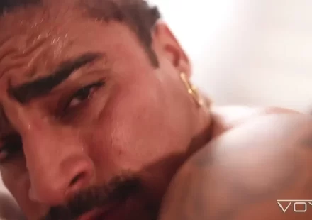 Markin Wolf Unloads on Hiuri In a Hot Voyr Session Gay Porn