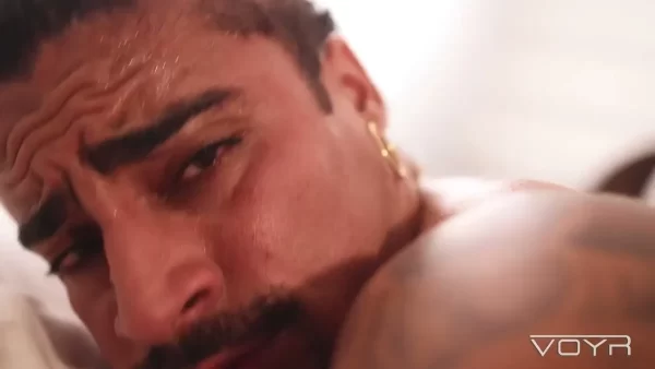 Markin Wolf Unloads on Hiuri In a Hot Voyr Session Gay Porn