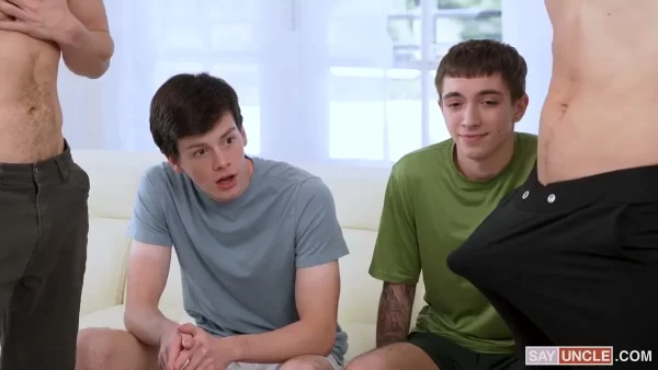 Muscle Daddies Turn Twink Fantasies into Bareback Bliss Gay Porn 7