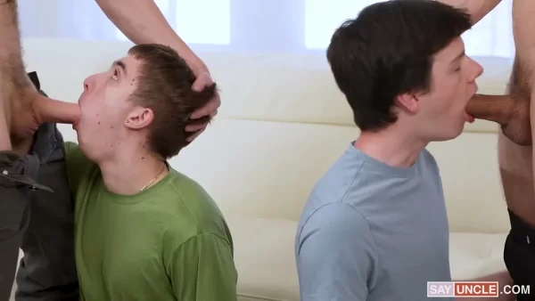 Muscle Daddies Turn Twink Fantasies into Bareback Bliss Gay Porn 8