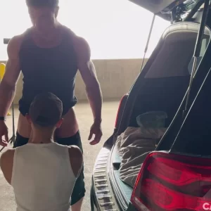 Risky Parking Lot Encounter With Cade Maddox & Kai River Gay Porn