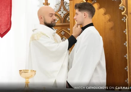 Sinful Sanctuary: Adam Snow & Dex Devall Defile the Altar Gay Porn