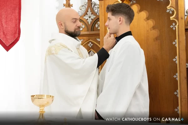 Sinful Sanctuary: Adam Snow & Dex Devall Defile the Altar Gay Porn