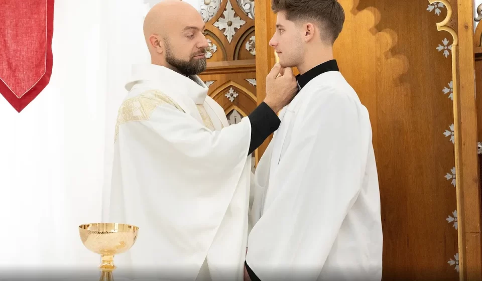 Sinful Sanctuary: Adam Snow & Dex Devall Defile the Altar Gay Porn