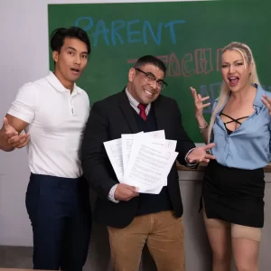Teacher Gives Off Bi Vibes: Cherry Kiss, Draven Navarro & Ken Ott Gay Porn