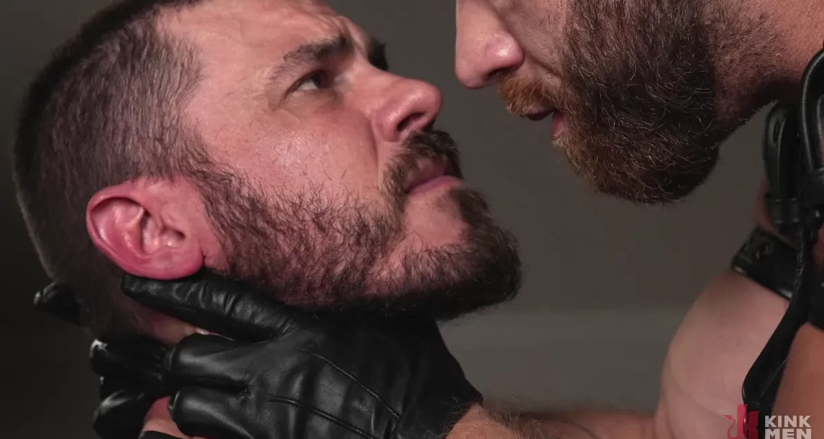 Total Leather Domination: Vander Pulaski Submits to Brogan Gay Porn