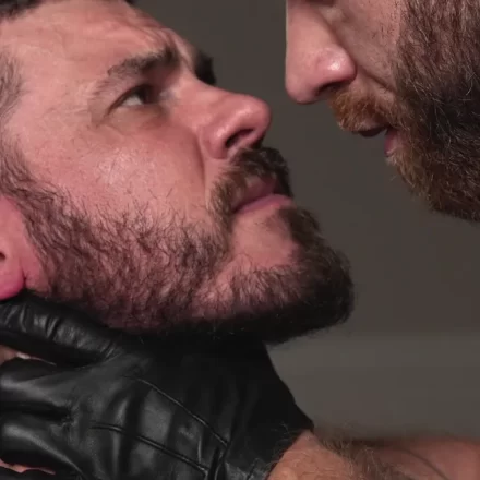 Total Leather Domination: Vander Pulaski Submits to Brogan Gay Porn