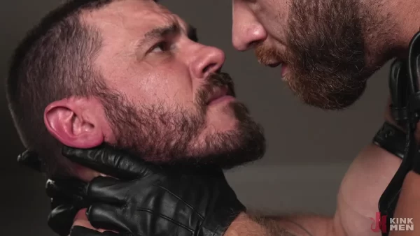 Total Leather Domination: Vander Pulaski Submits to Brogan Gay Porn