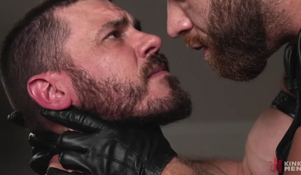 Total Leather Domination: Vander Pulaski Submits to Brogan Gay Porn