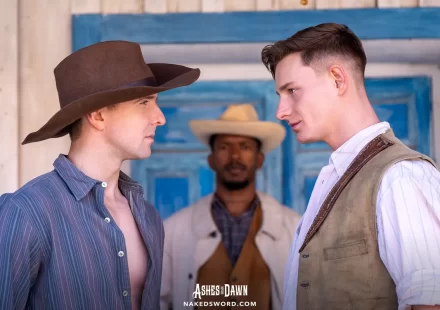 Wild West Trio: Serg Shepard, Caio Rodrigues & John Jai Gay Porn