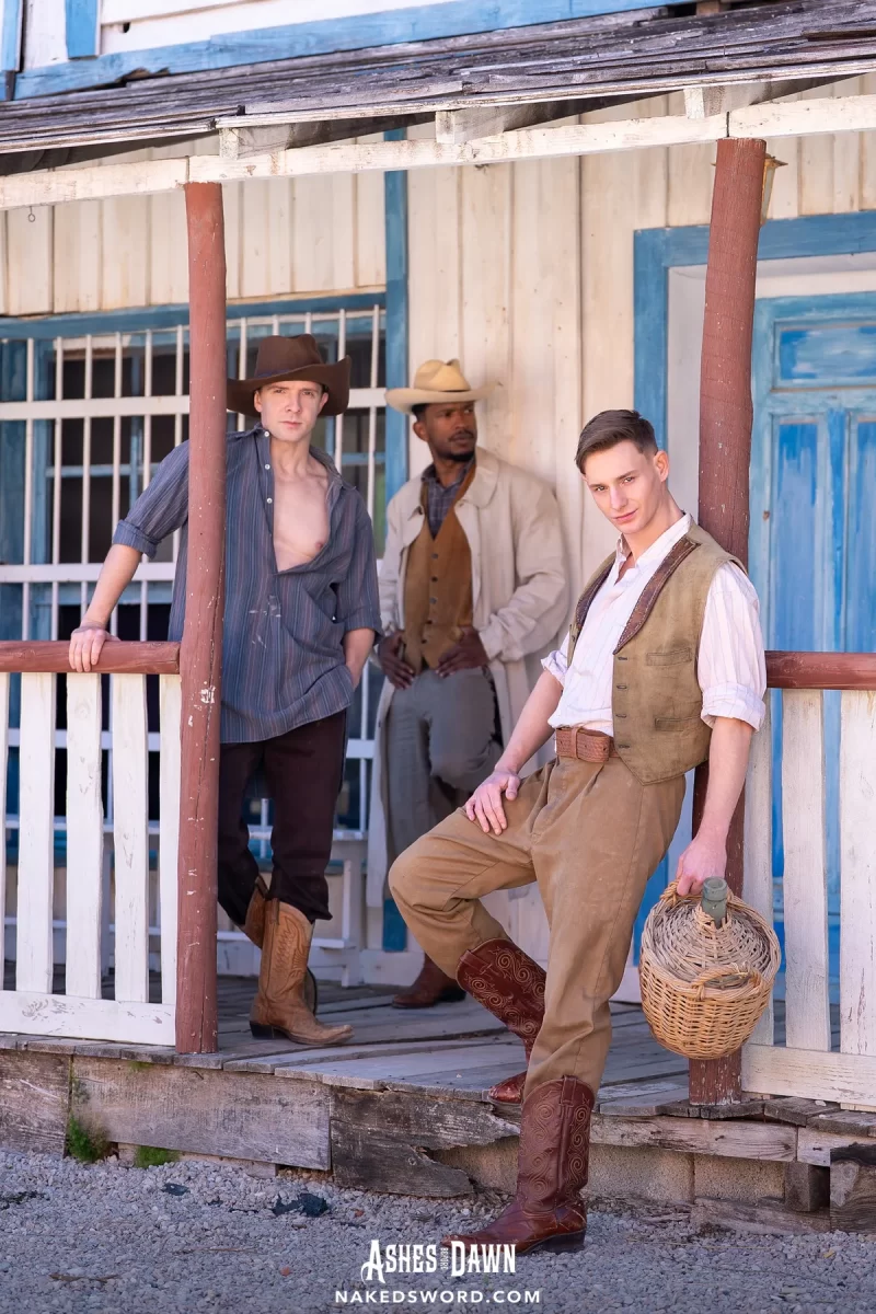 Wild West Trio: Serg Shepard, Caio Rodrigues & John Jai Gay Porn 4