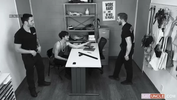 YoungPerps: Daniel Justice, Dakota & Jock the Stripper Gay Porn 7