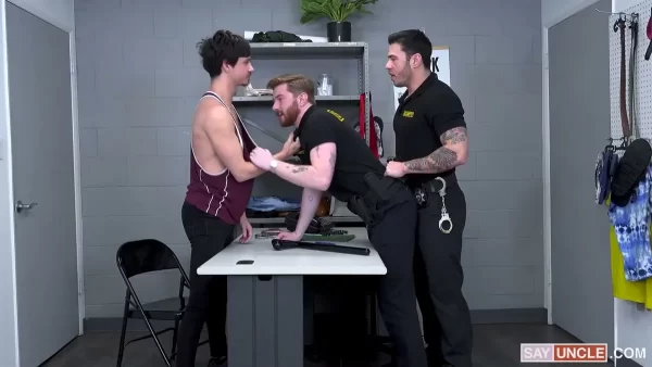 YoungPerps: Daniel Justice, Dakota & Jock the Stripper Gay Porn 8