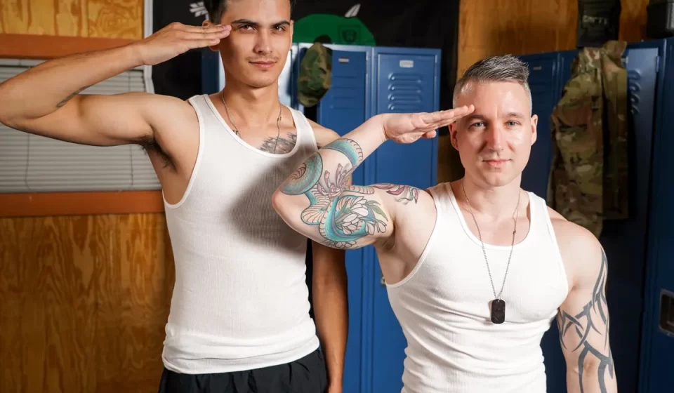 Bareback Soldiers: Baxxx & Justin Cross Do it Barracks Soldiers: Baxxx & Justin Cross Do it Gay Porn