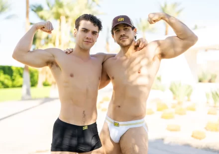 Channing Flynn & Hugs Kandelas: Steamy Outdoor Ball Party Gay Porn