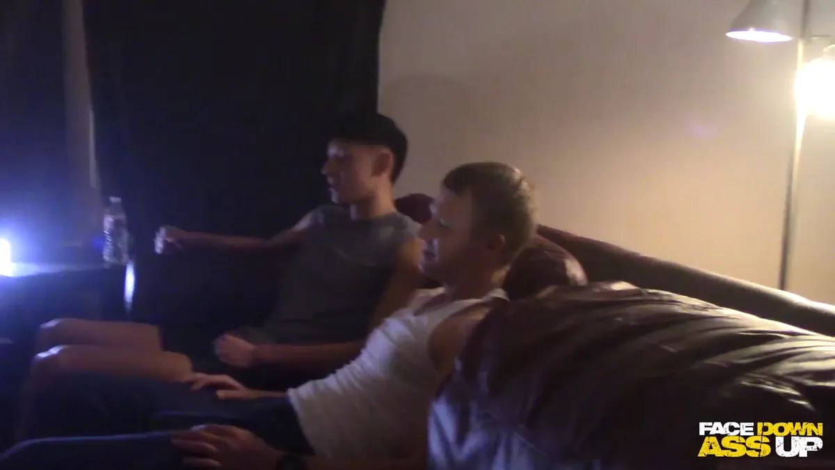 Face Down Ass Up: Alec's Throat and Hole Stuffed to the Max Gay Porn
