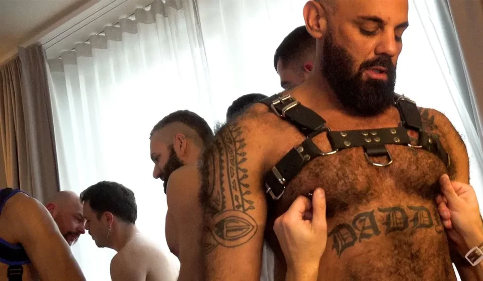 Leather-Bound Studs: A Sticky, Sweaty Orgy to Remember Gay Porn