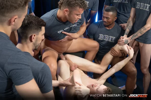 Lucky Banks' Hellish Initiation: A Cum Dump to Remember Gay Porn 9