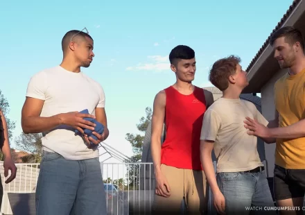Oliver Lamb's First CumDumpSluts Gang-Bang Gay Porn