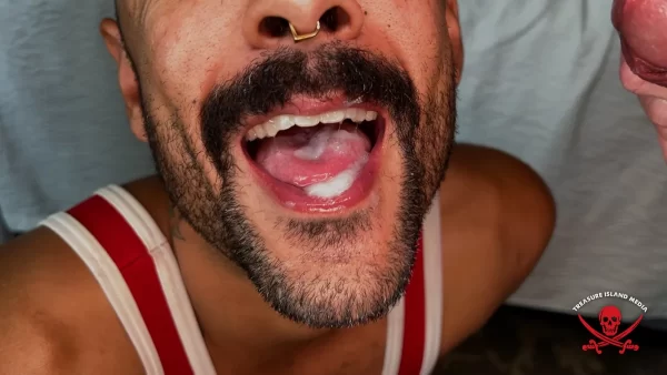 Orion Omega Sucks Devin Moss’s Uncut Monster Gay Porn 9