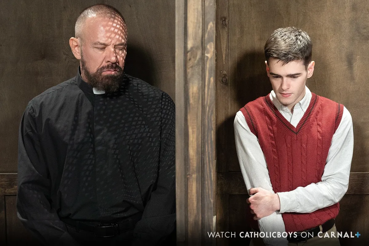 Tyga Knottz gets Seed Relief from Sinner-Loving Priest Gay Porn