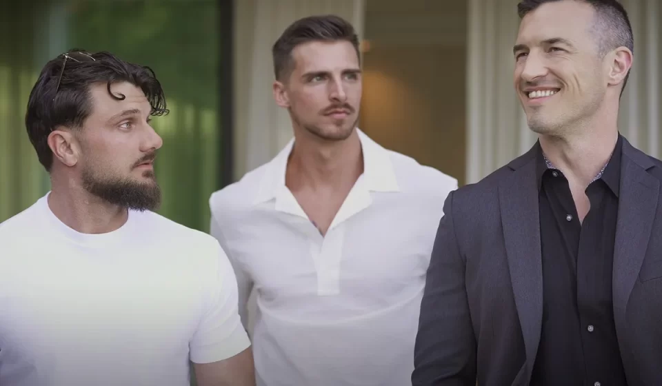 Jaxx Cody, Heath Halo, and Derek Kage's Intimate Bargain Gay Porn