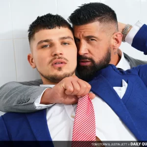 Justin Jett & Tom Storm do it in the Office Break Room Gay Porn