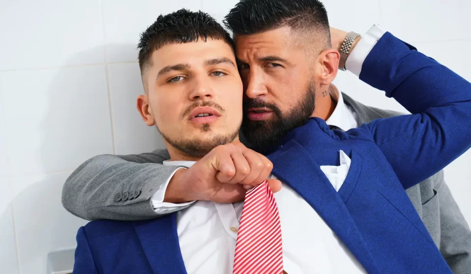 Justin Jett & Tom Storm do it in the Office Break Room Gay Porn