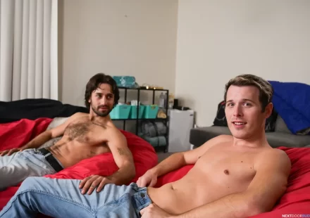 Noah Asli's First Pounding, Thanks to Hunk Colton Nash Gay Porn