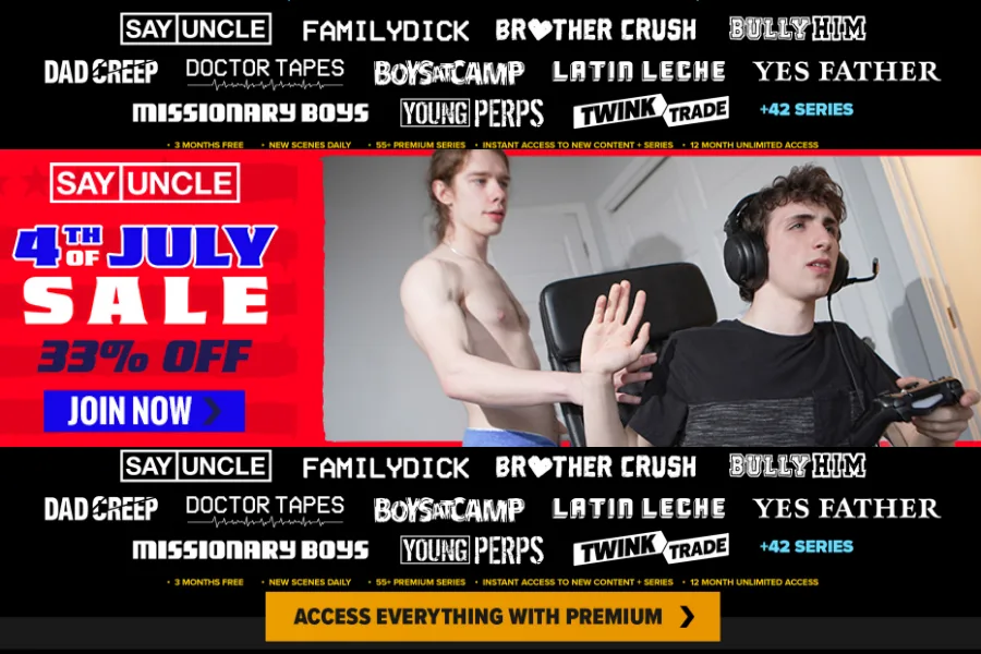 SayUncle's 4th of July Fireworks Sale: 1 Year of Pure Pleasure Gay Porn