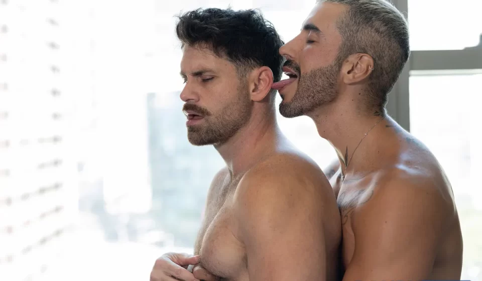 Seductive Spaniard Luiz Silva Tops Beefy Beau Butler Gay Porn