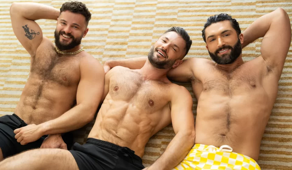 Three-way Muscle-Hunk Fever with Hayden, Paolo & Zac Gay Porn