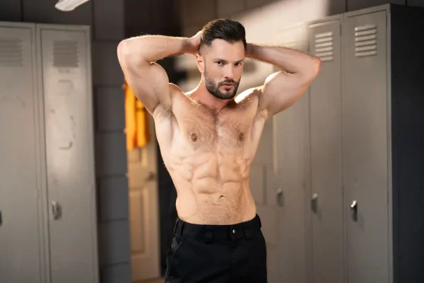 Zac Barrett & Zane Anders: Pigs in the Locker Room Gay Porn 8
