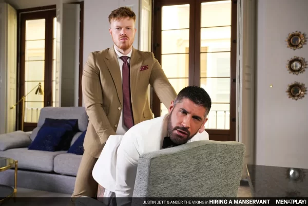 Ander the Viking Welcomes Justin Jett to His Manor Gay Porn 7
