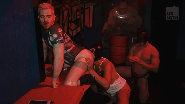 Axel, HotAssPig & TrainedButthole: A Fisting Barcelona Night Gay Porn 12