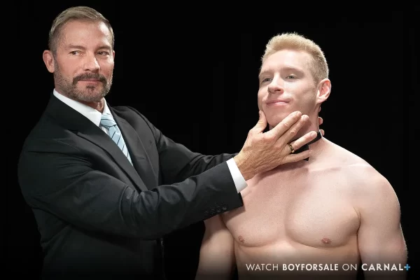 BoyForSale Introduces Grayson Cole's Mouth-Watering Auction Gay Porn