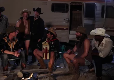 Drifters: Campfire Orgy with Sean Xavier & Joel Someone Gay Porn