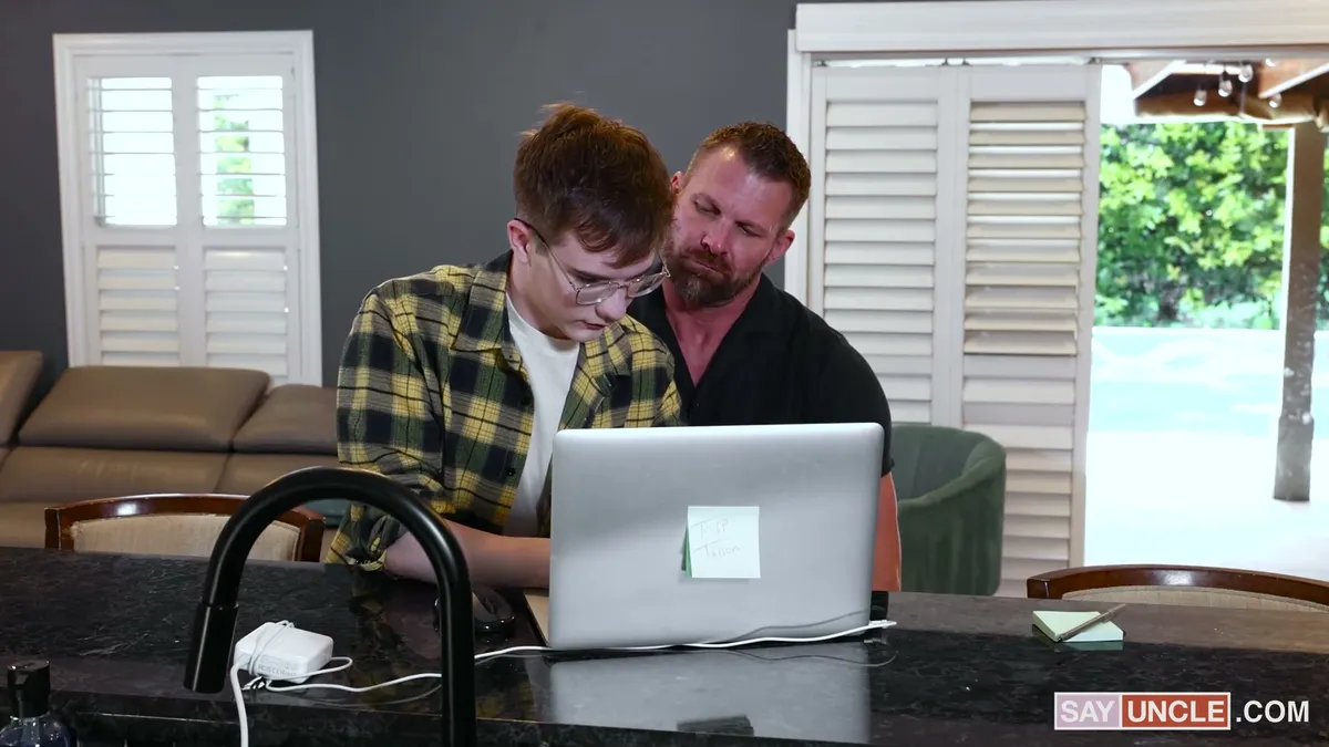 Family Dick: Tripp Tallon & Nicholas Michaels' Fuck Lessons Gay Porn