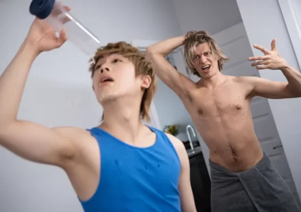 First Cum - First Serviced: Leo Louis & Jakey O Gay Porn