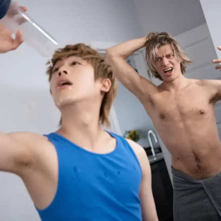 First Cum - First Serviced: Leo Louis & Jakey O Gay Porn