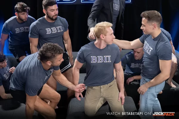Grayson Cole's First cum-Dump With BetaBetaPi's Brothers Gay Porn