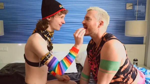 Pup Davey & Axel Abysse’s Fist Each Other In Candy Gay Porn Pup Davey & Axel Abysse's Fist Each Other In Candy Gay Porn