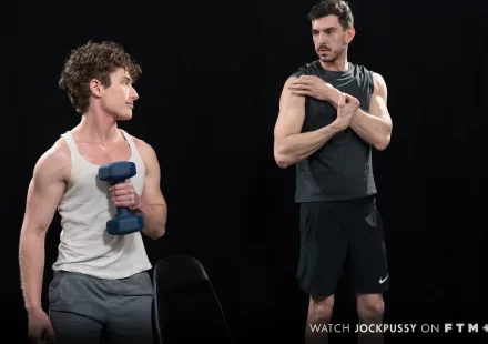 Ten-Inch Guy Spencer Deeply Easing All Of FTM Hottie's Holes Gay Porn