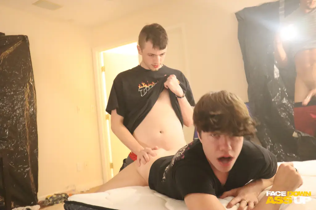 Angel, Blake, Cassius, and J Breed Kyle at FaceDownAssUp Gay Porn 2
