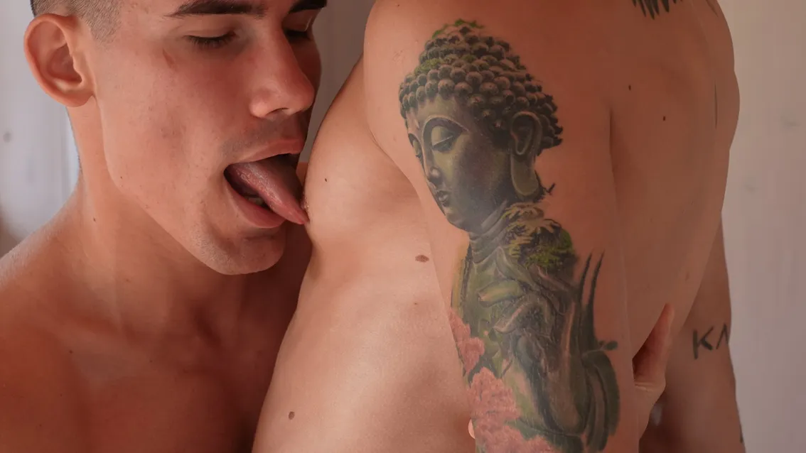 Asher Masters and Luca Filipi's Cabin Hookup at BelAmi 8 Asher Masters and Luca Filipi's Cabin Hookup at BelAmi Gay Porn 7