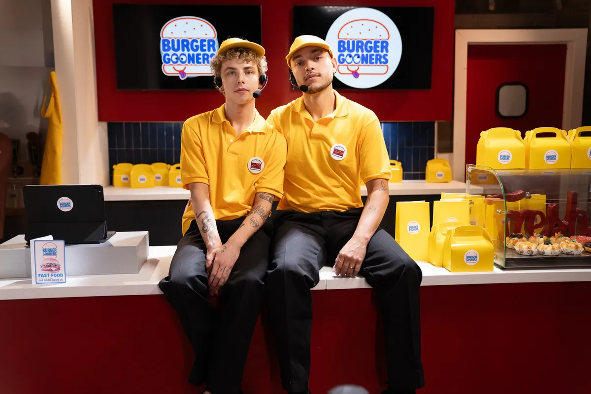 Burger Gooners: Vincent Revero & Nico Scooby's Hot Meal Gay Porn