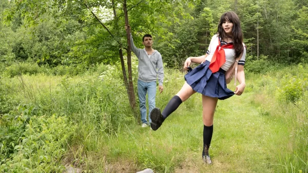 Cailey Katts & Jack Desfeux: Forest Fuck Fest at TransAngels Gay Porn