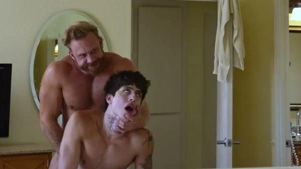 Cheap Hotel: Brogan and Angel Elias Sneak in for Raw Fun Gay Porn 6