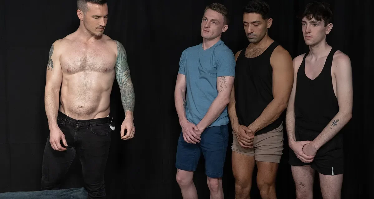 Derek Kage Tests Harnessed Men on the Gay Breeding Farm Gay Porn