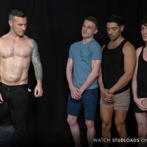 Derek Kage Tests Harnessed Men on the Gay Breeding Farm Gay Porn